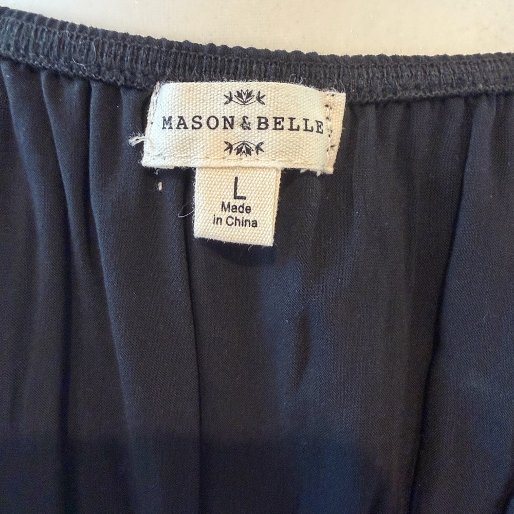 Mason & Belle Josie Maxi Dress in Black, Size Large - Picture 7 of 12